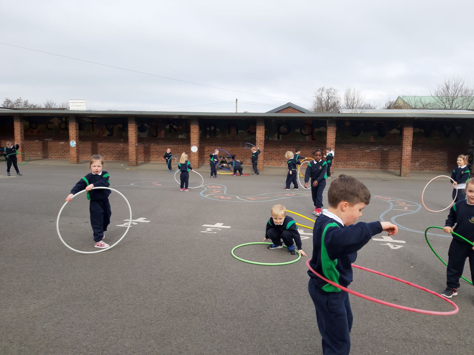 Physical Education PE outdoors St Conleth Infant School